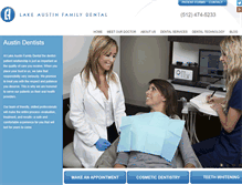 Tablet Screenshot of lakeaustinfamilydental.com
